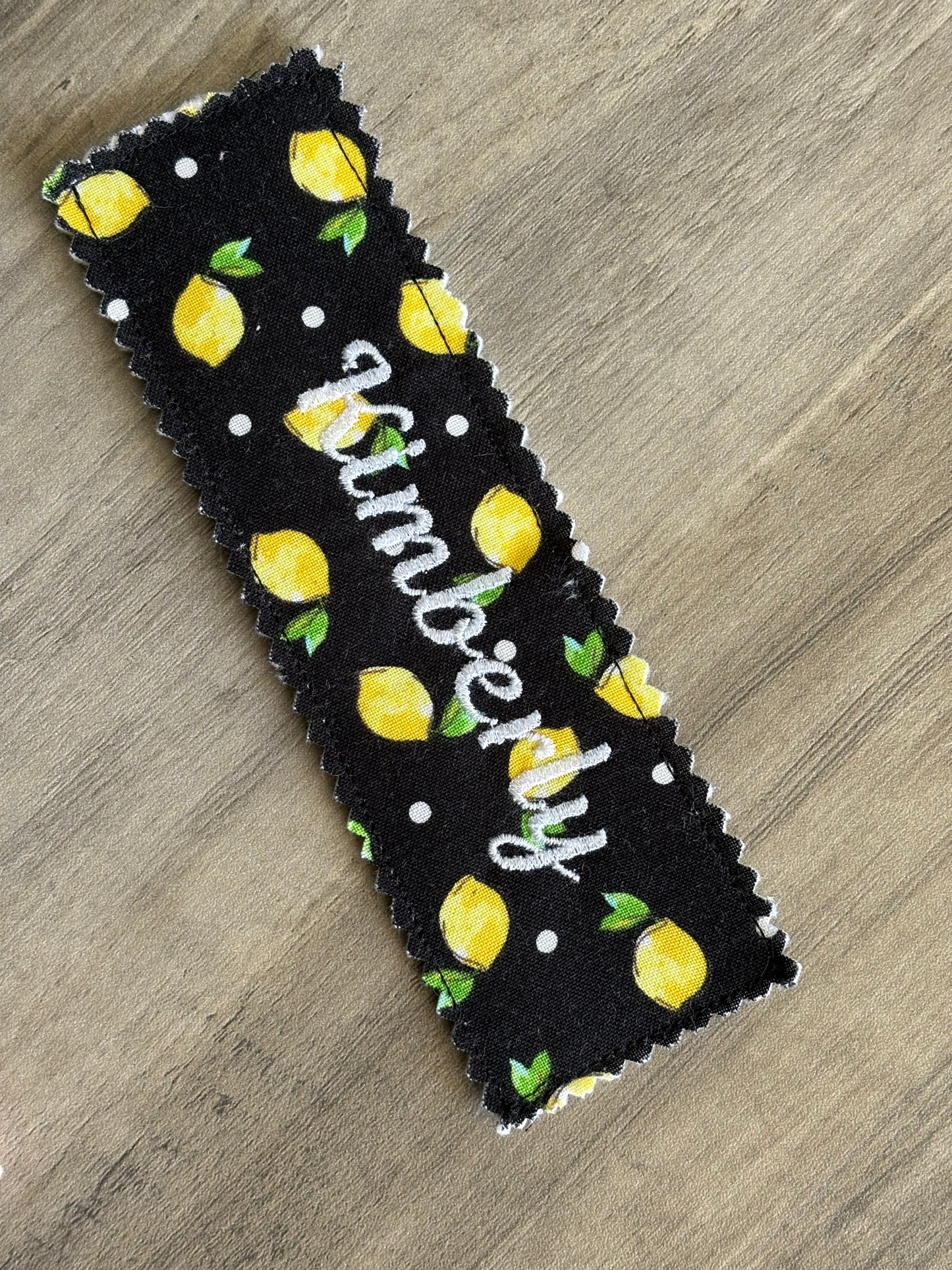 Personalized Fabric Bookmark