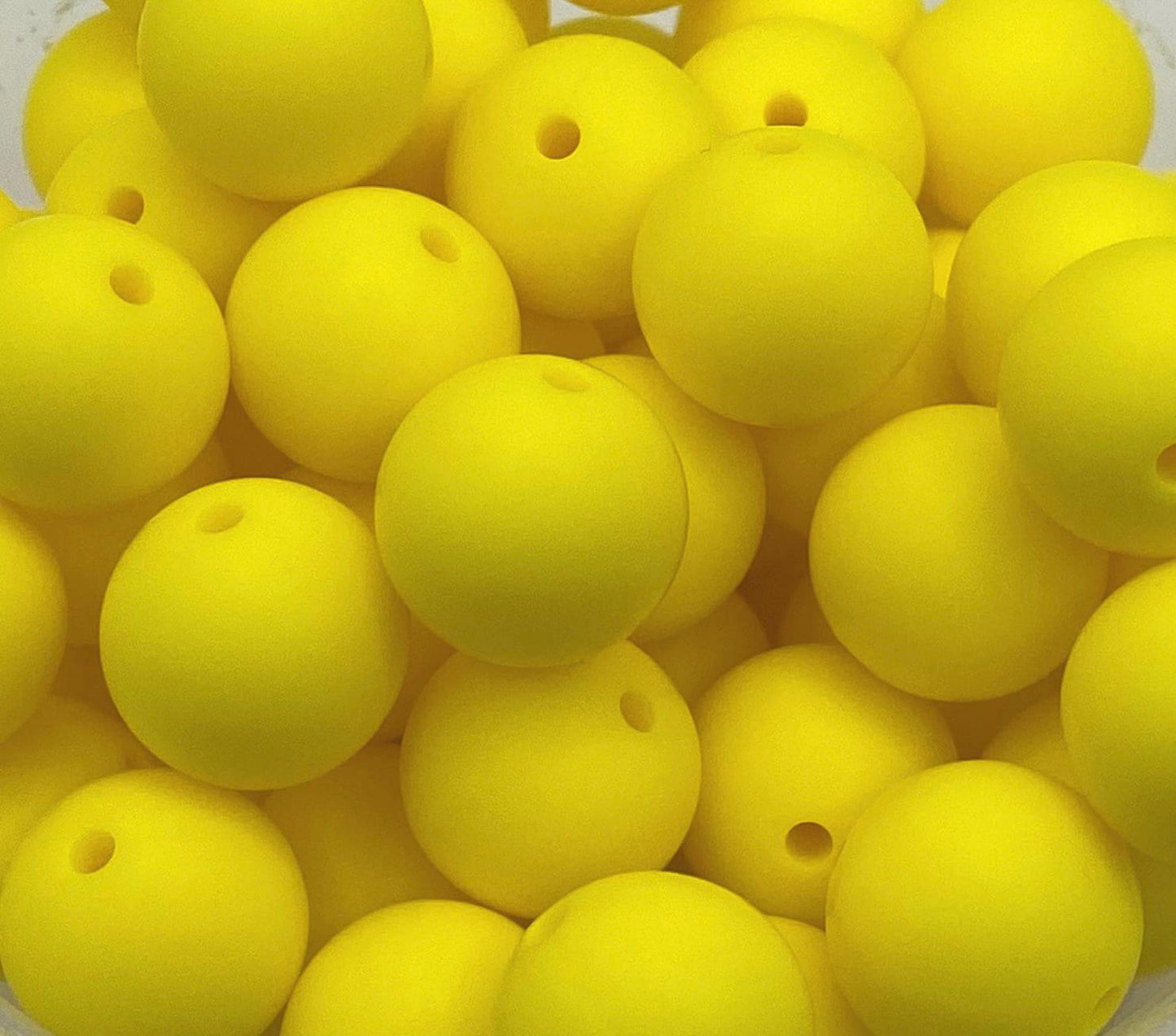 Yellow Silicone Beads
