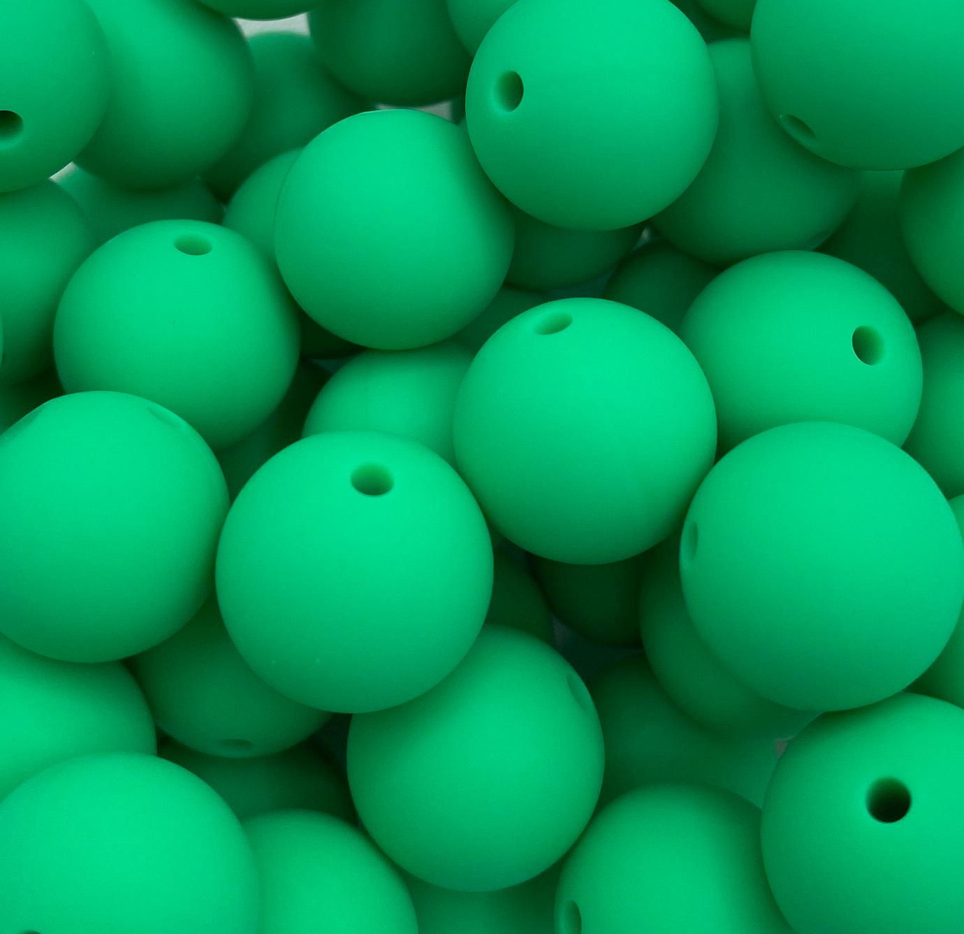 Green Silicone Beads