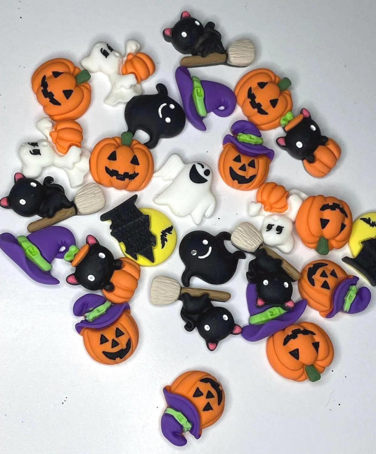 Halloween Flatback DIY Charms 5 pieces