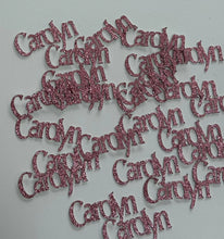 Load image into Gallery viewer, Personalized Name Custom Glitter Confetti - 50 pieces
