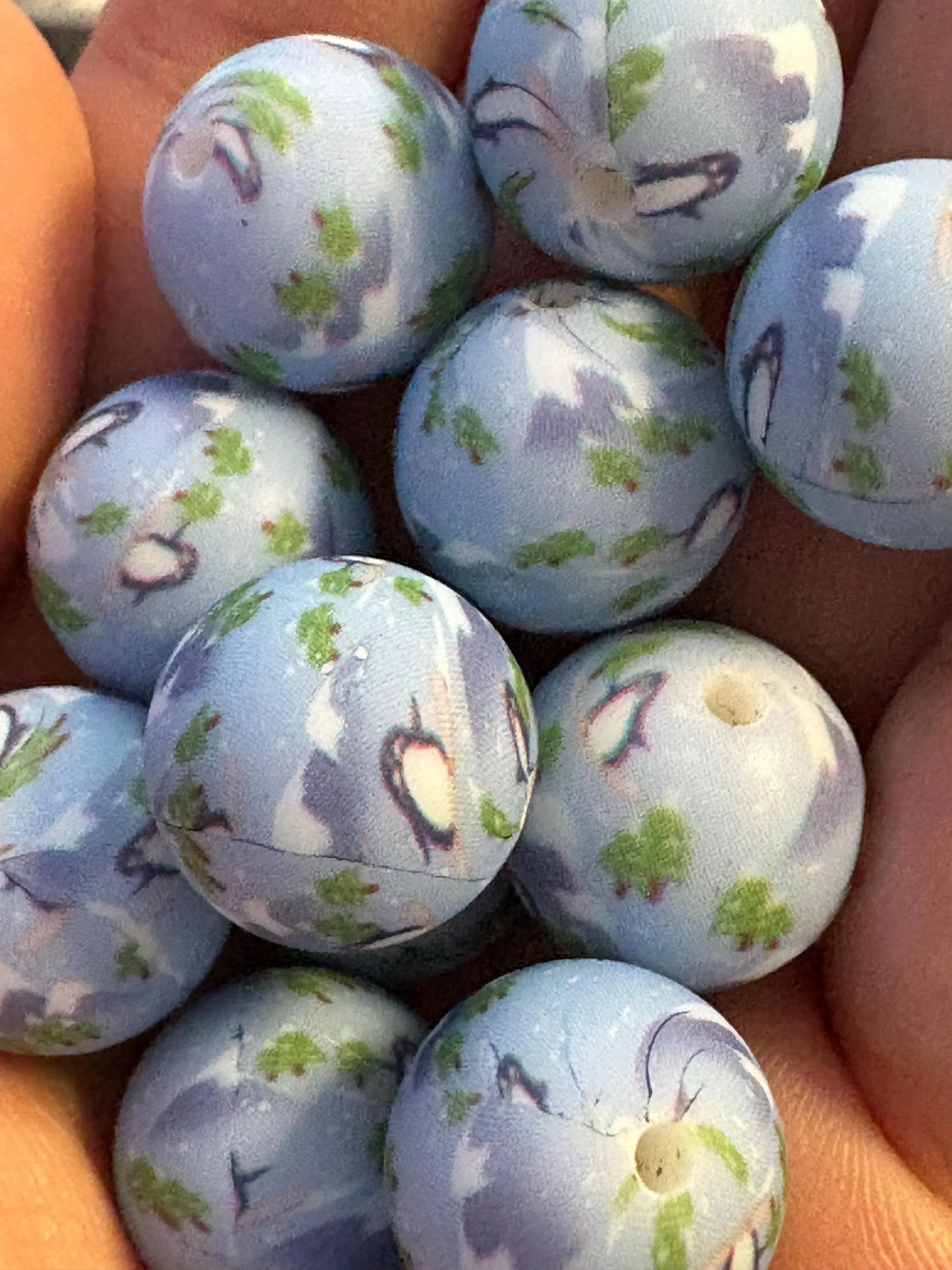Penguin Silicone Beads