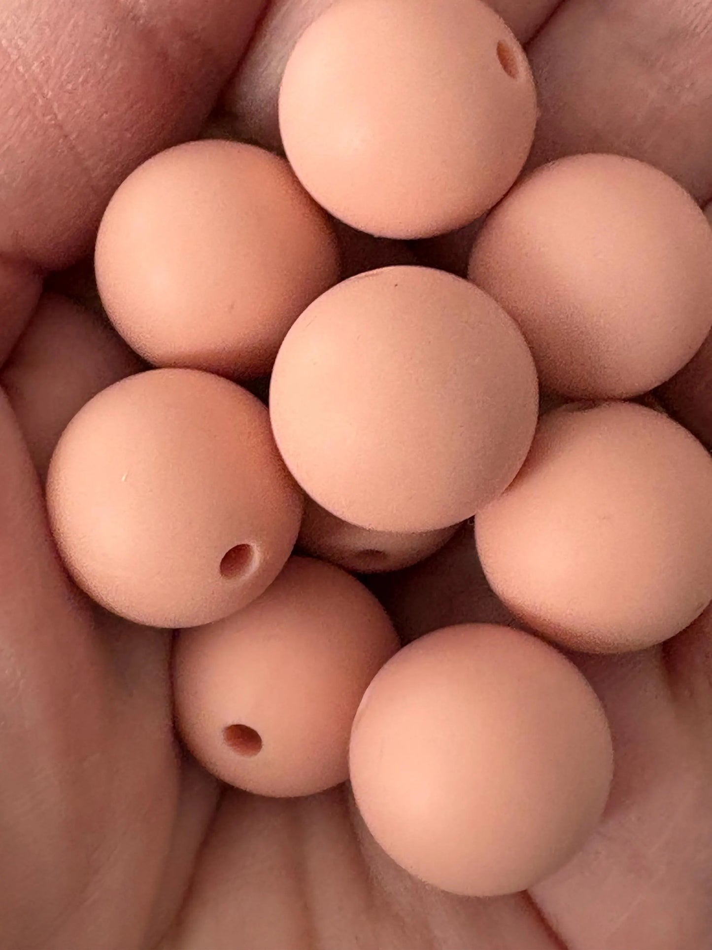 Dusty Rose Silicone Beads