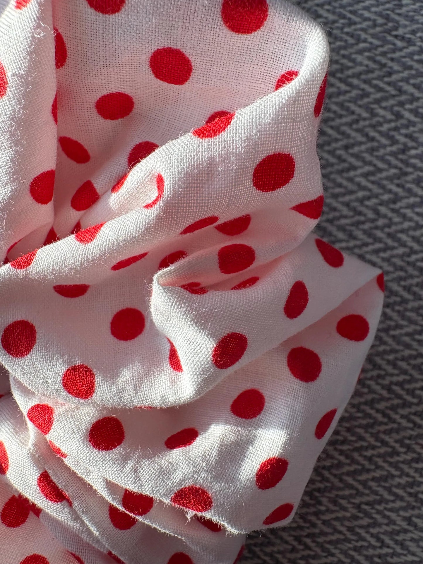 Classic Red Dot Scrunchie