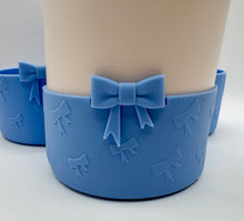 Load image into Gallery viewer, Light Blue Bows Textured Tumbler Boot
