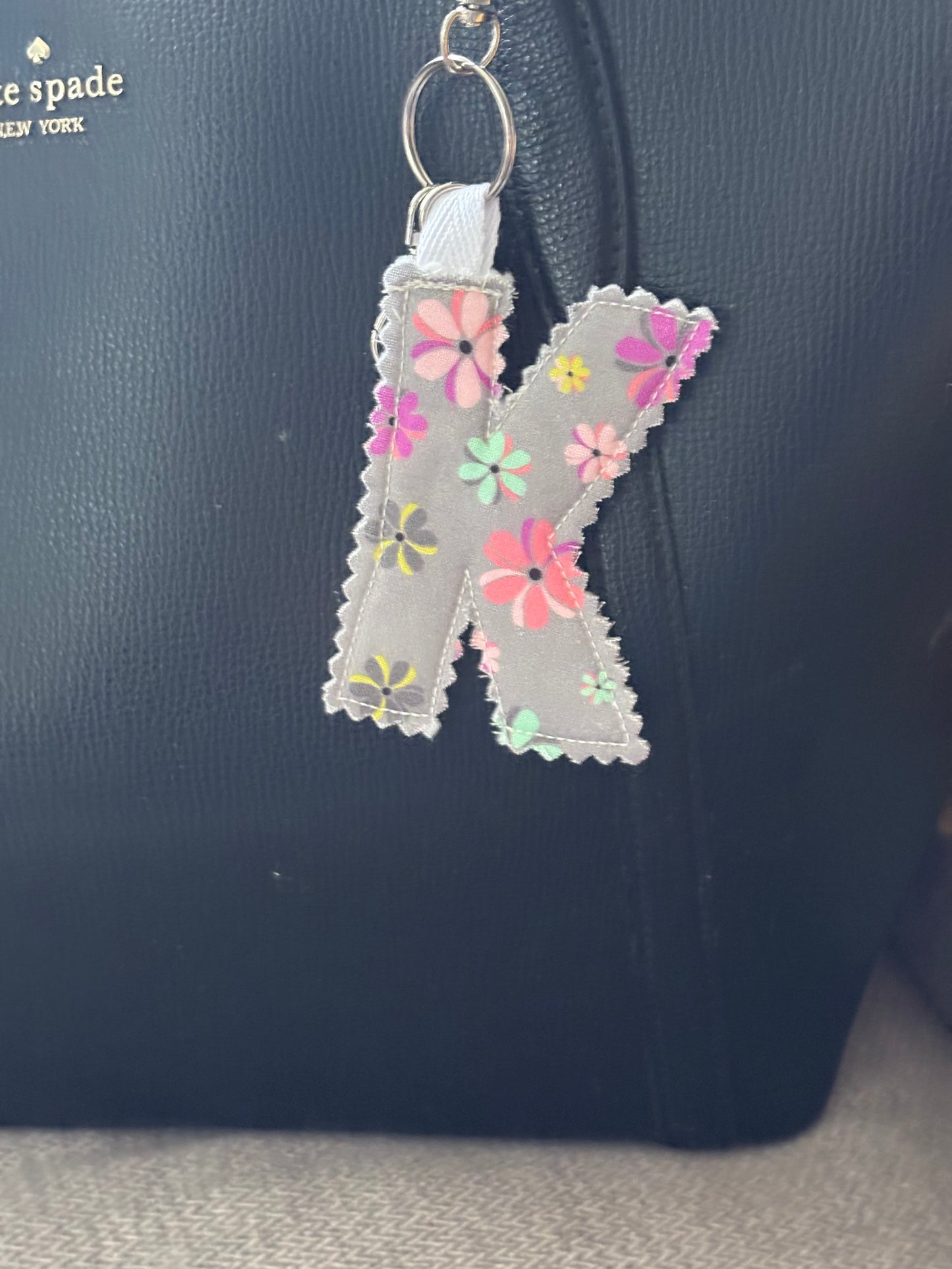Initial Keychain/ Bag Charm