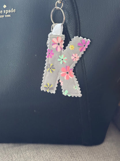 Initial Keychain/ Bag Charm