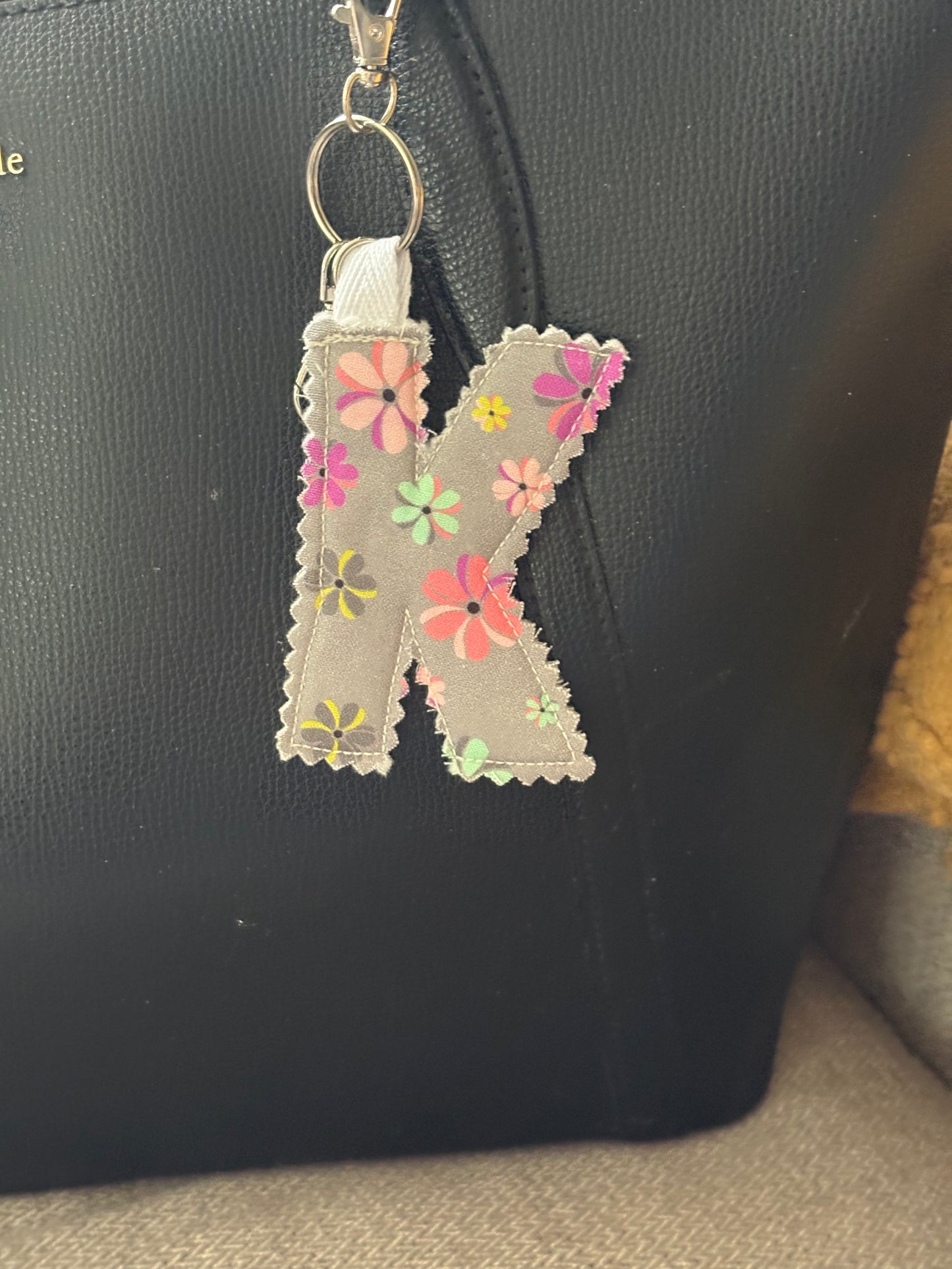 Initial Keychain/ Bag Charm