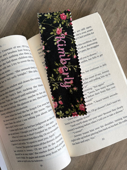 Personalized Fabric Bookmark