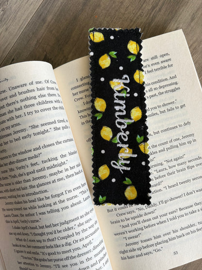 Personalized Fabric Bookmark