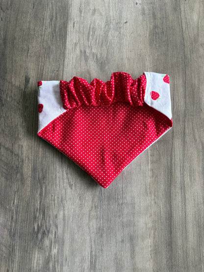 Strawberry Fields Reversible Dog Bandana