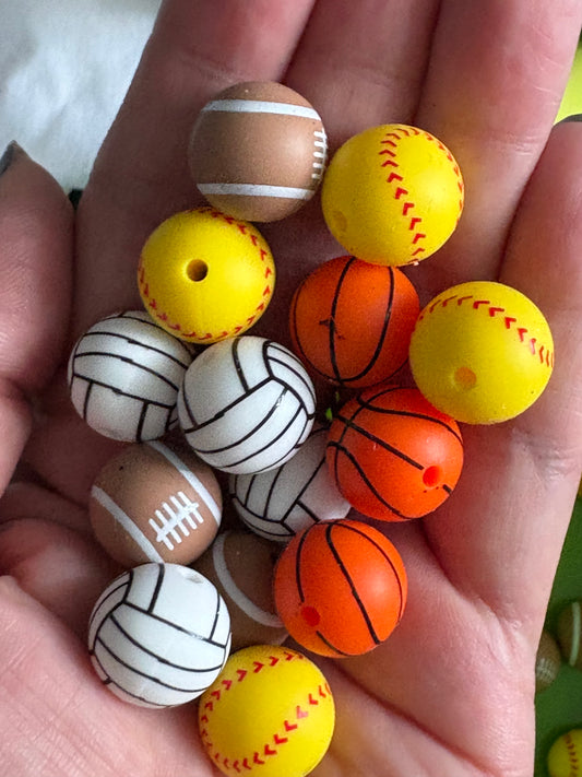 Sports Silicone Beads Mix