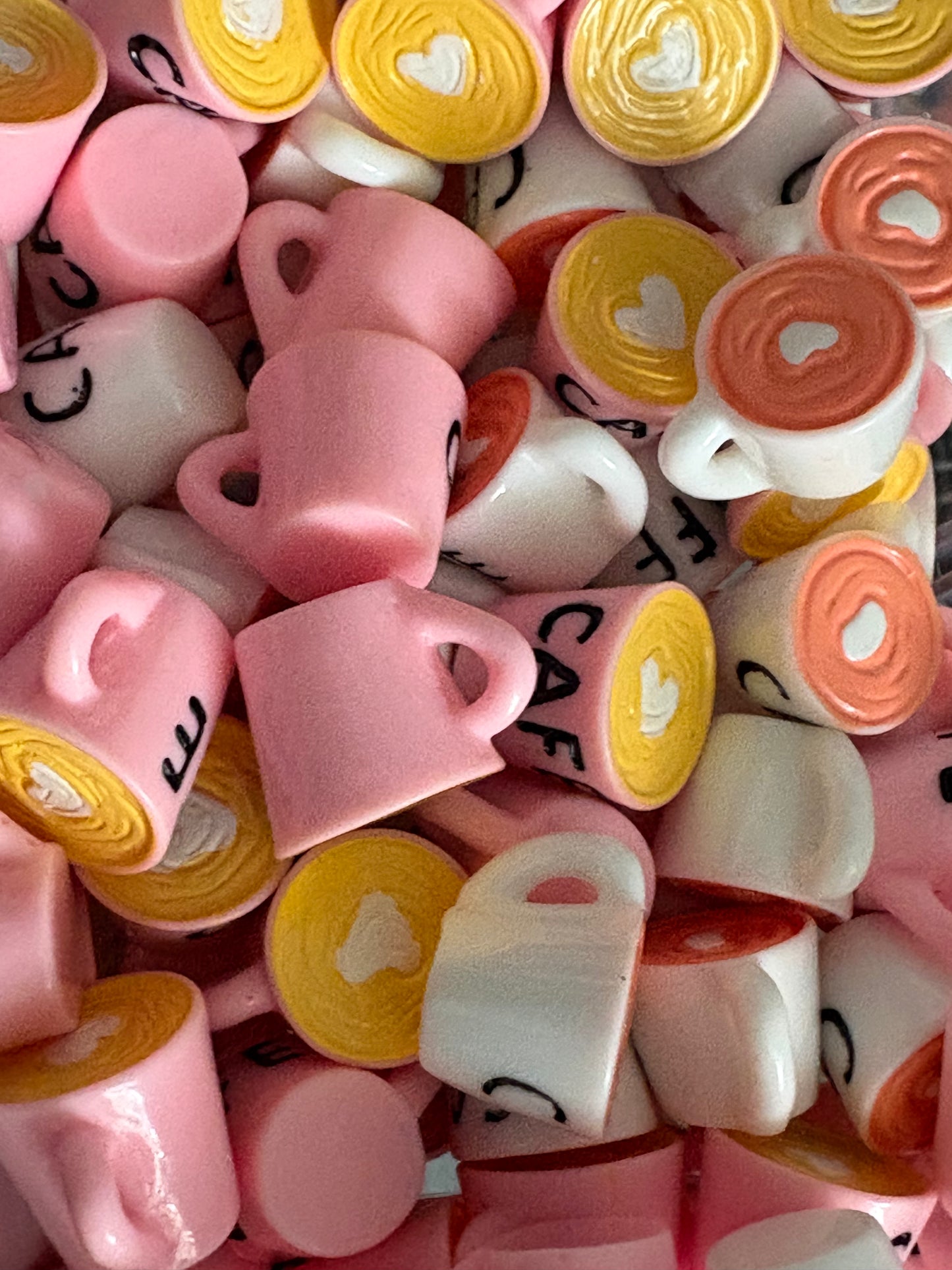 Coffee Cup Resin DIY Charms