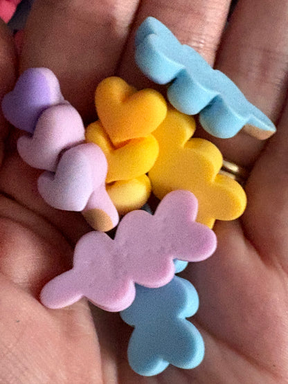 Hearts flatback DIY Charms