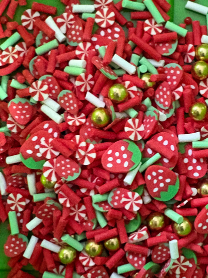 Berry Sweet Polymer Clay Slices Mix