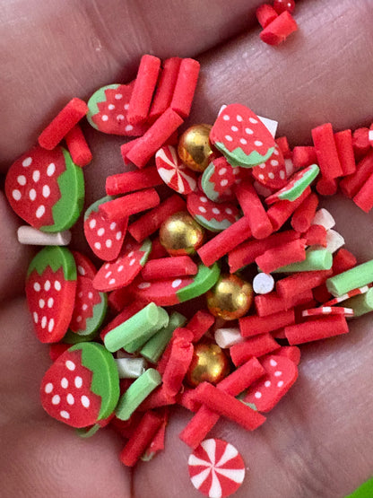 Berry Sweet Polymer Clay Slices Mix
