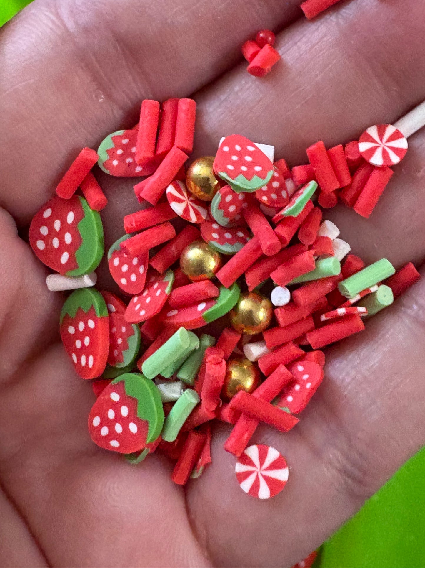 Berry Sweet Polymer Clay Slices Mix