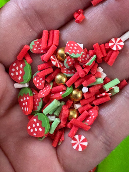 Berry Sweet Polymer Clay Slices Mix