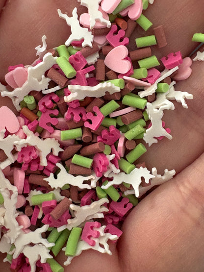 Unicorn Polymer Clay Slices