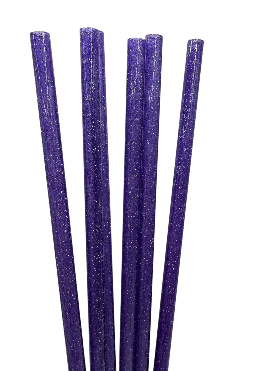 Glitter Tumbler Straw - Purple