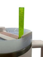 Load image into Gallery viewer, Glitter Tumbler Straw - Green
