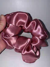 Load image into Gallery viewer, Blush Bloom Satin Hair Scrunchie - Hair Elastic- Hair Accessories
