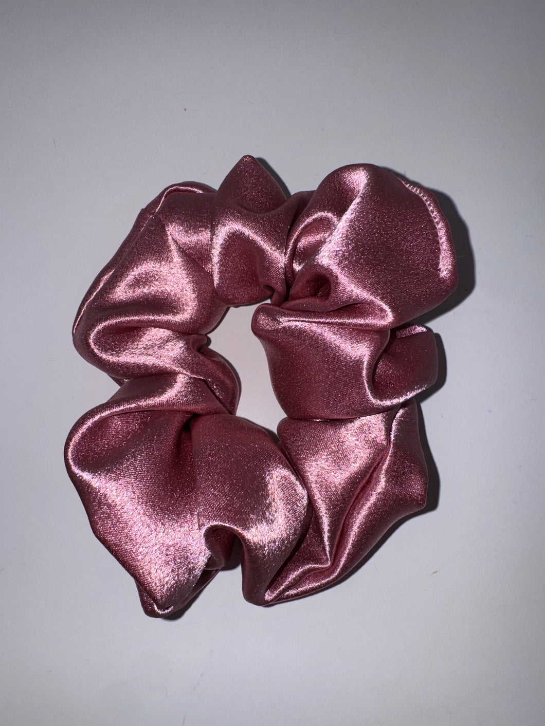 Blush Bloom Satin Hair Scrunchie - Hair Elastic- Hair Accessories