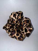 Load image into Gallery viewer, Leopard Satin Hair Scrunchie - Hair Elastic- Hair Accessories
