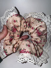 Load image into Gallery viewer, Floral Lace Hair Scrunchie - Hair Elastic- Hair Accessories
