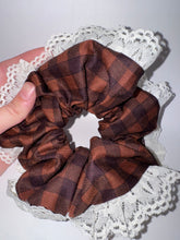 Load image into Gallery viewer, Checkered Lace Hair Scrunchie - Hair Elastic- Hair Accessories
