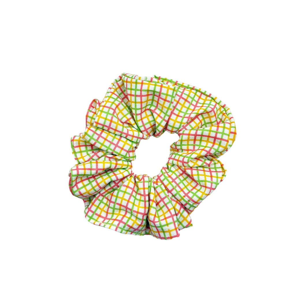 Neon Plaid Scrunchie