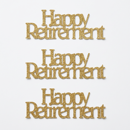 Happy Retirement Glitter Confetti