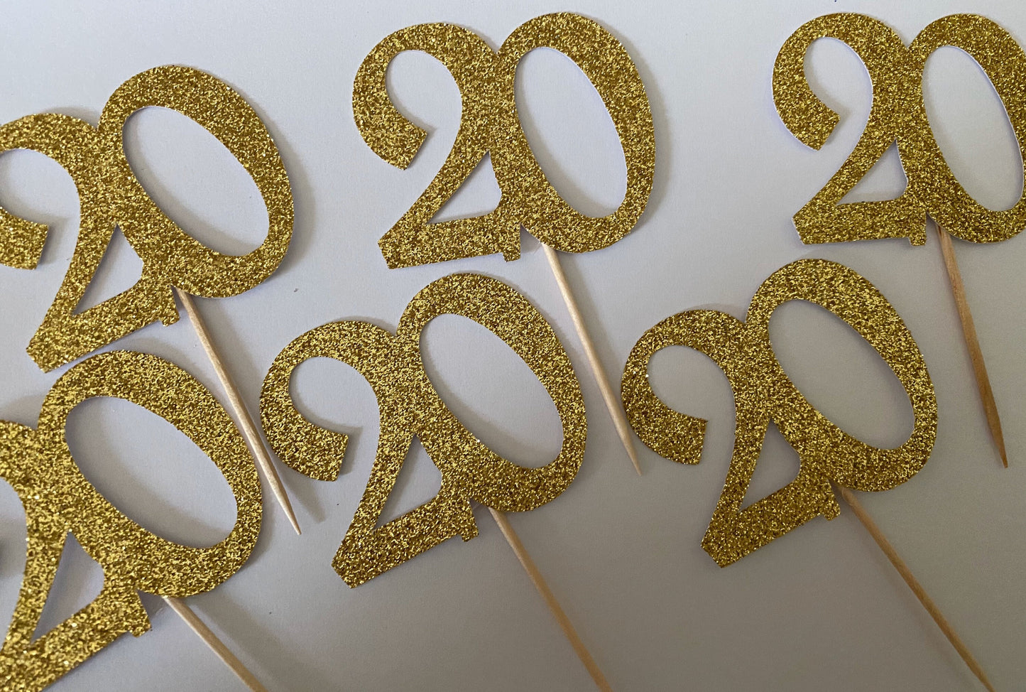 Age Cupcake Toppers, birthday, party decorations, set of 6