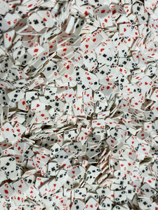 Playing Cards Polymer Clay Slices  5mm.  0.5 oz bag