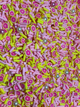 Load image into Gallery viewer, Grapefruit Clay Sprinkles and pearls   5mm.  0.5 oz bag
