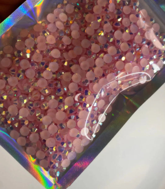 5mm Resin Jelly AB rhinestones Pink