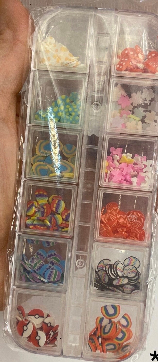 Tiny 5mm Polymer Clay Sprinkles sample  bundle