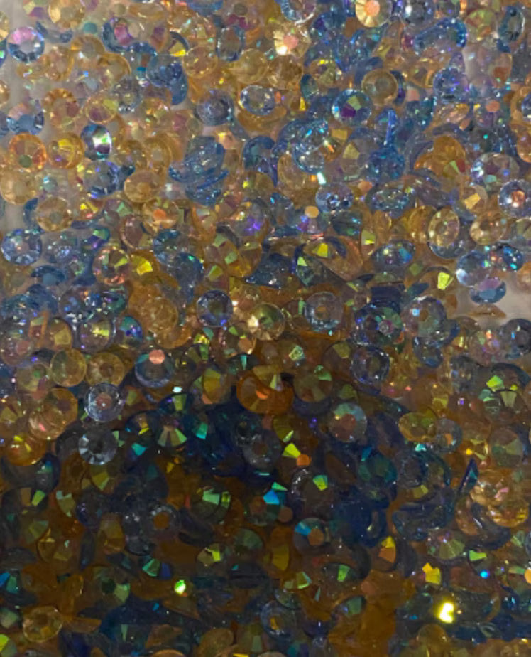 5mm Resin Transparent AB rhinestone Mix