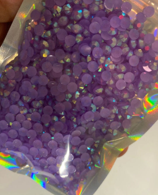 5mm Resin Jelly AB rhinestones Purple