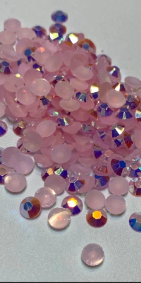 5mm Resin Jelly AB rhinestones Pink