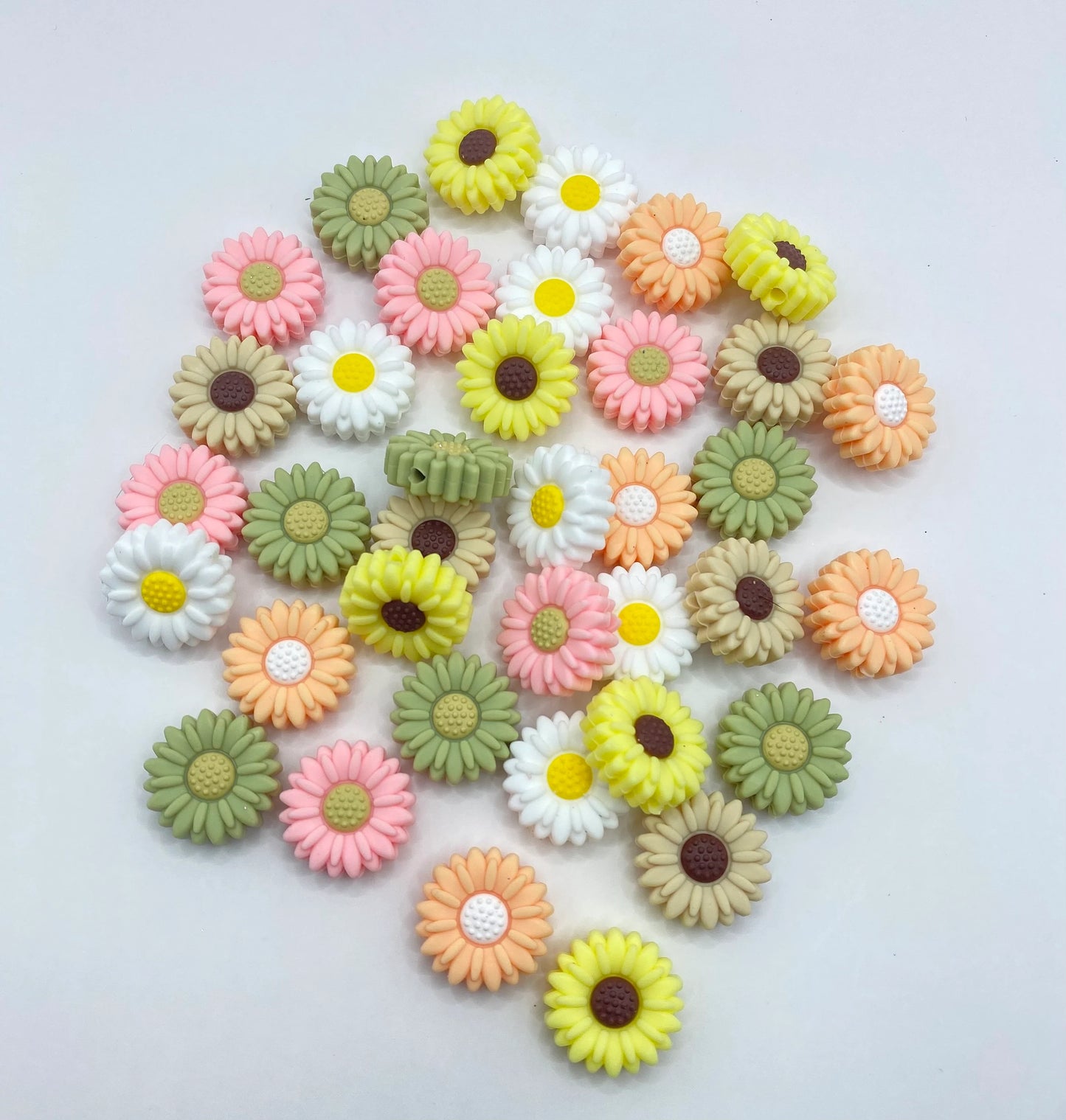 Flower Silicone Focal Beads