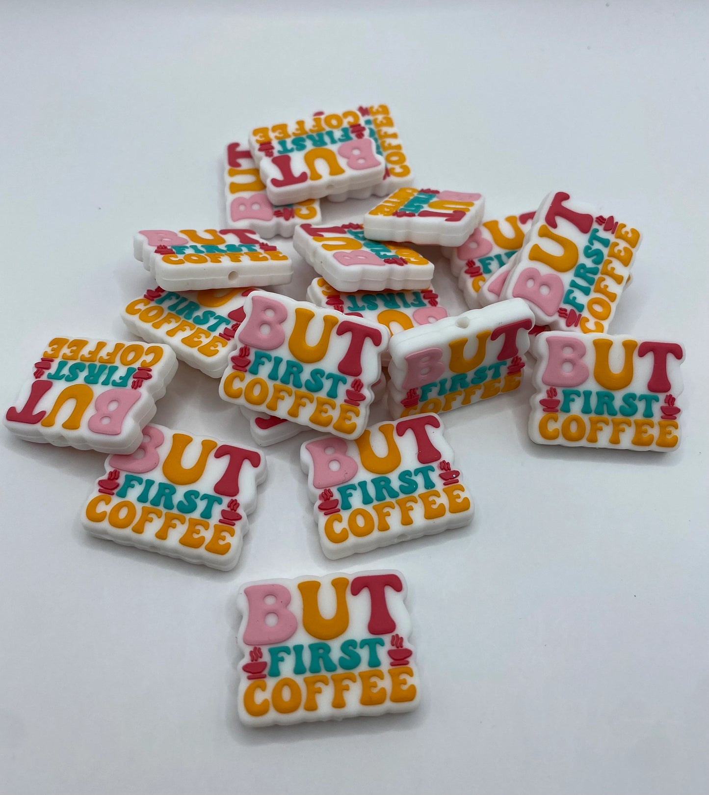 But First Coffee Silicone Focal Bead