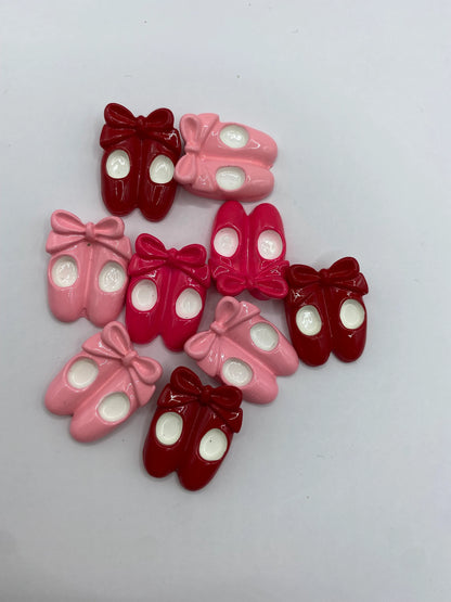 Ballerina Shoes Flatback DIY Charms