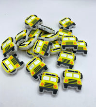 Load image into Gallery viewer, 1 School Bus  Silicone Focal Bead
