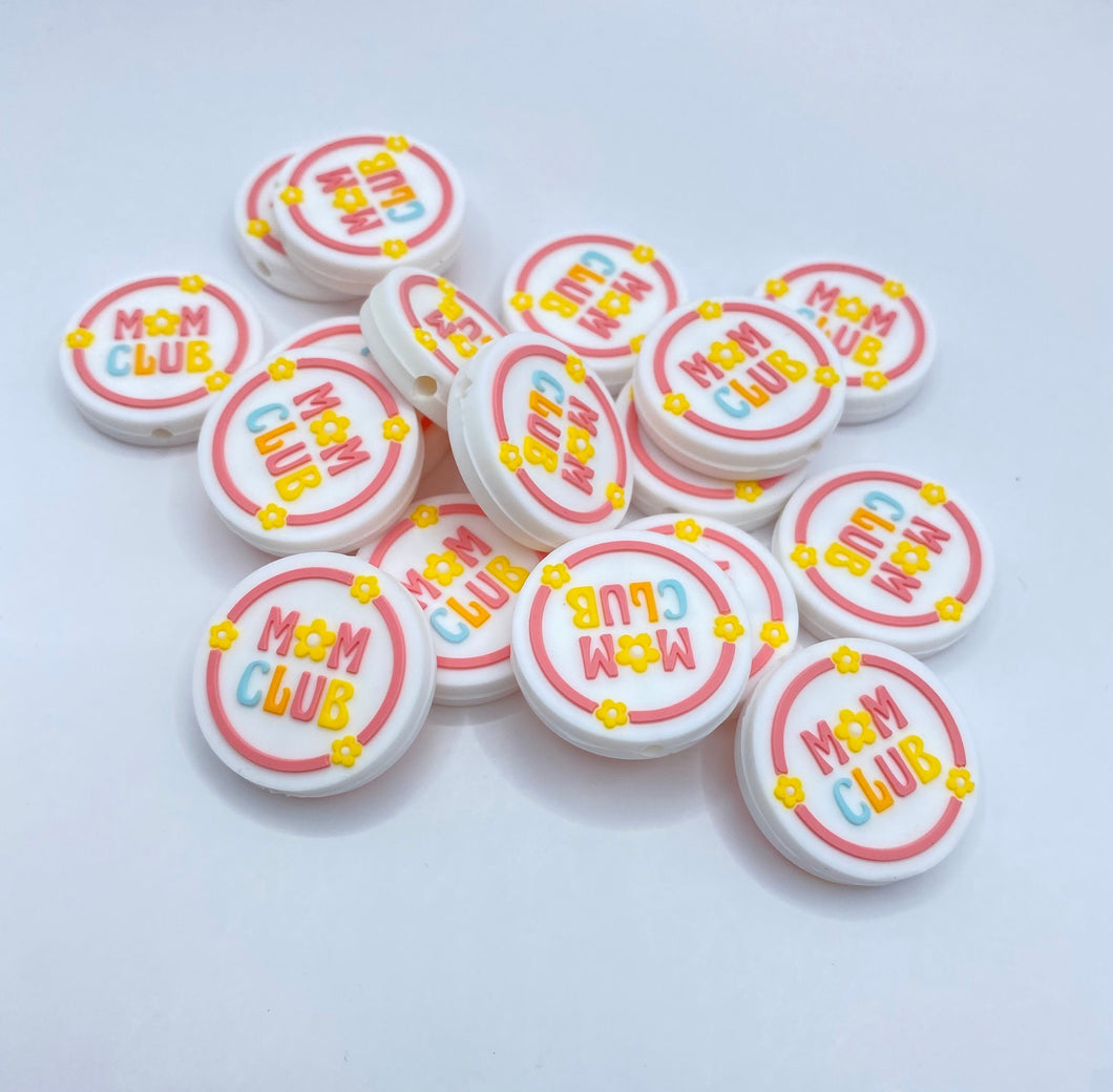 Mom Club Silicone Focal Bead