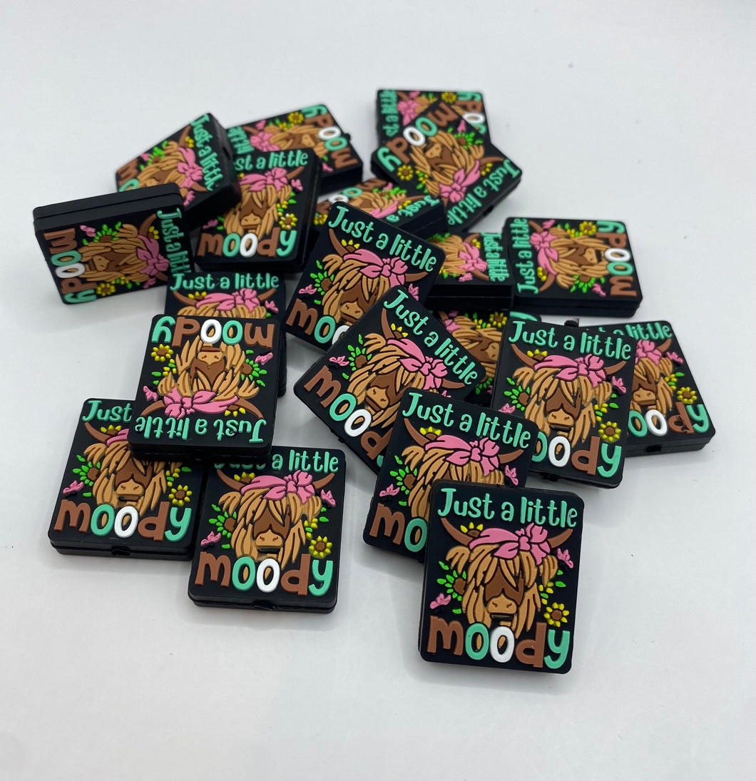 Just A Little Moody Silicone Focal Bead