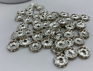 10mm Spacer Beads - choice of colors -10 pieces