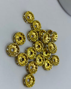 10mm Spacer Beads - choice of colors -10 pieces
