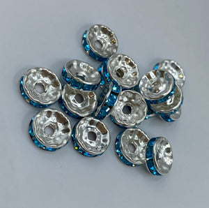 10mm Spacer Beads - choice of colors -10 pieces