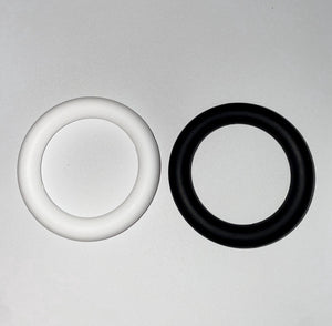 65mm Silicone Ring, for making Car charms choose black or white